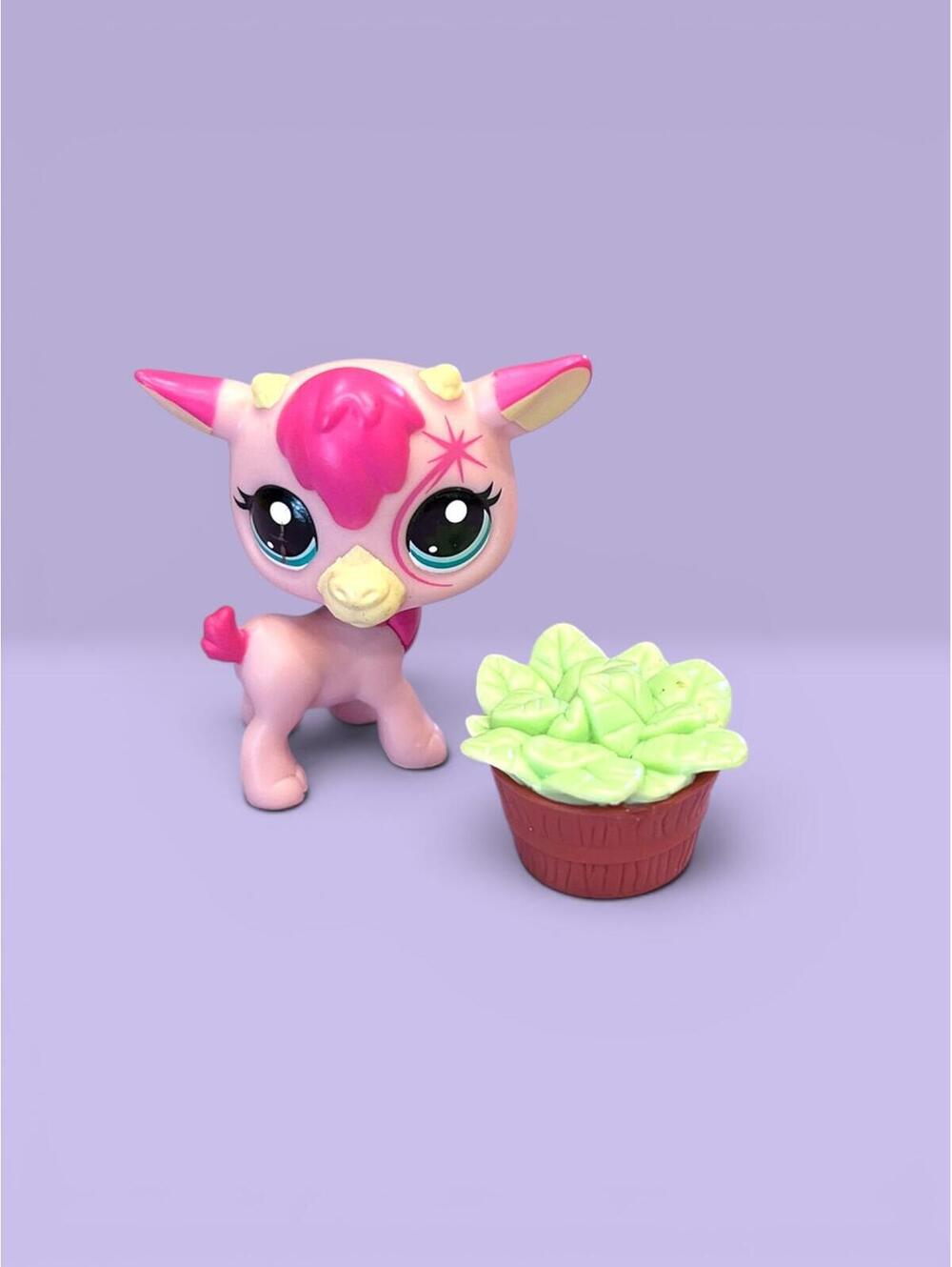 Littlest Pet Shop Goat with food accessory #84 LPS